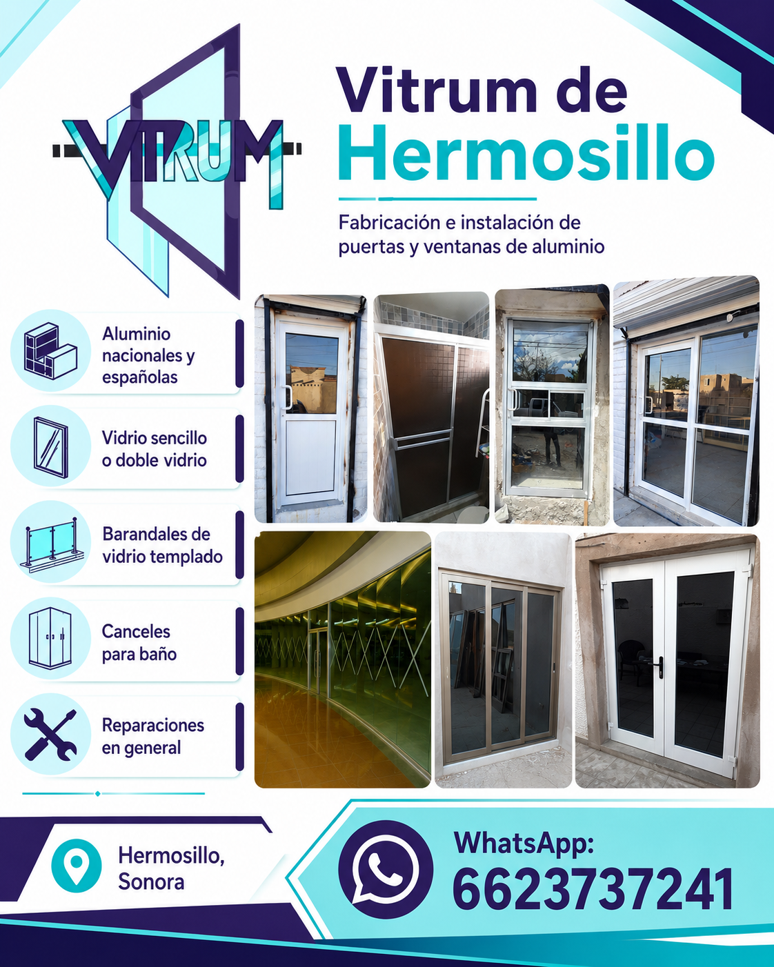 Publicidad de Vitrum de Hermosillo
